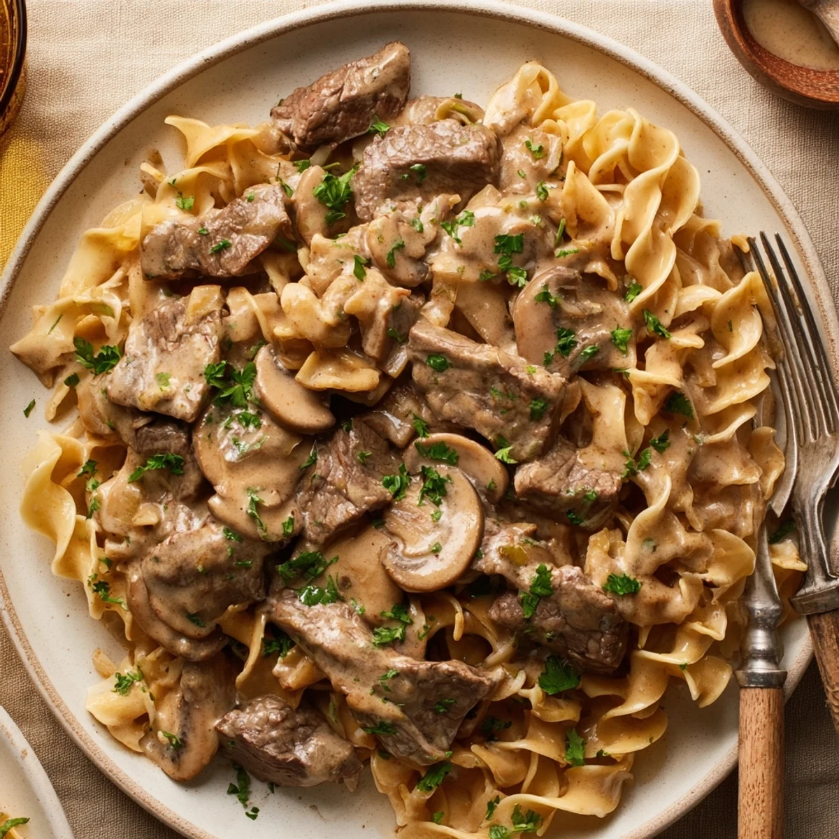One-Pot Beef Stroganoff