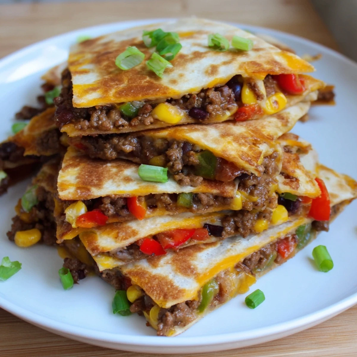 Sheet pan quesadillas with beef: Crispy golden edges and melted cheese, a flavorful Mexican-American dinner.