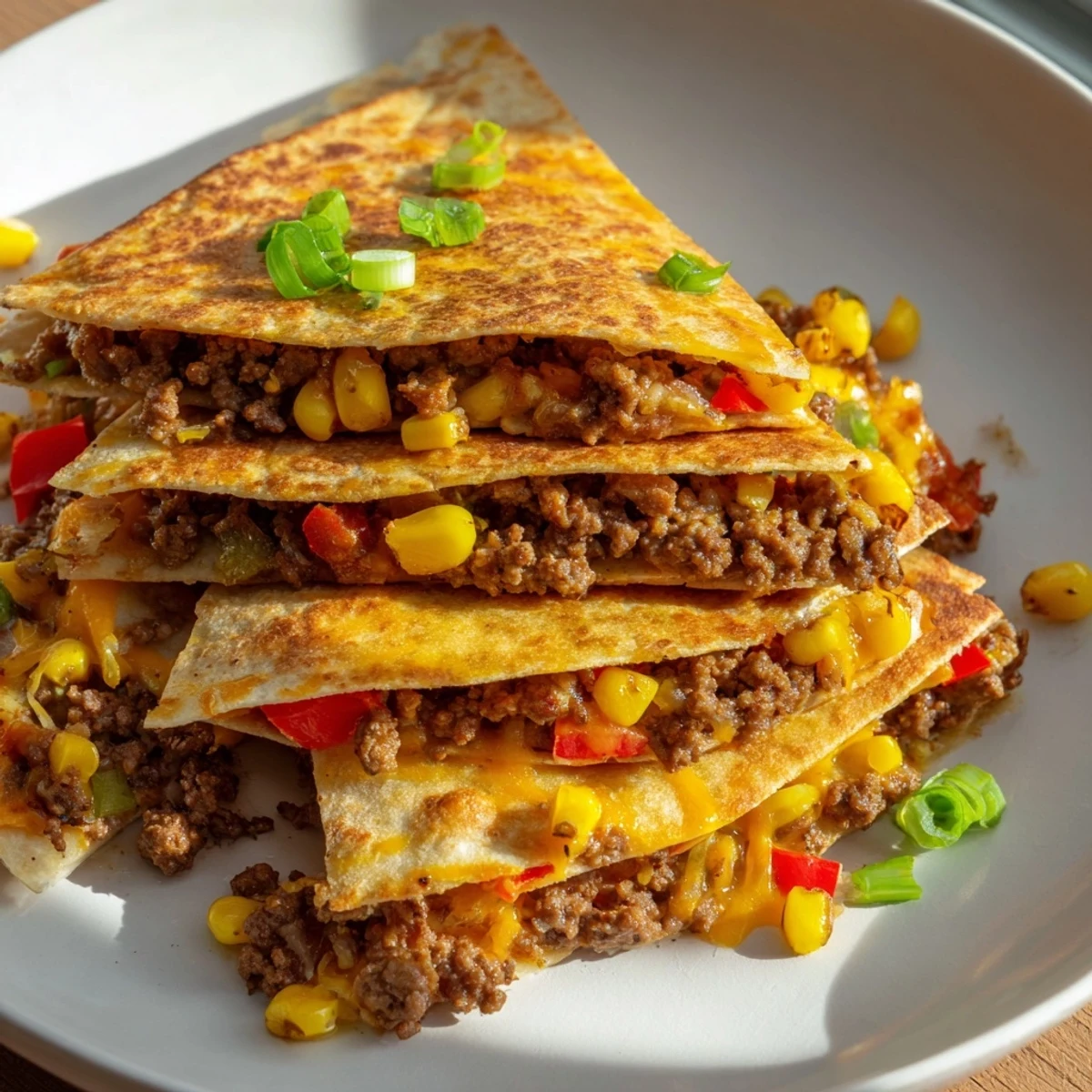 Easy sheet pan quesadillas with beef are packed with savory beef, cheese, and veggies, ready in 40 minutes.