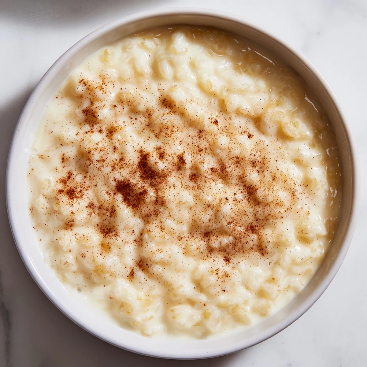 Rich and creamy Rice Pudding with Leftover Rice, served warm, promising a delicious dessert experience.