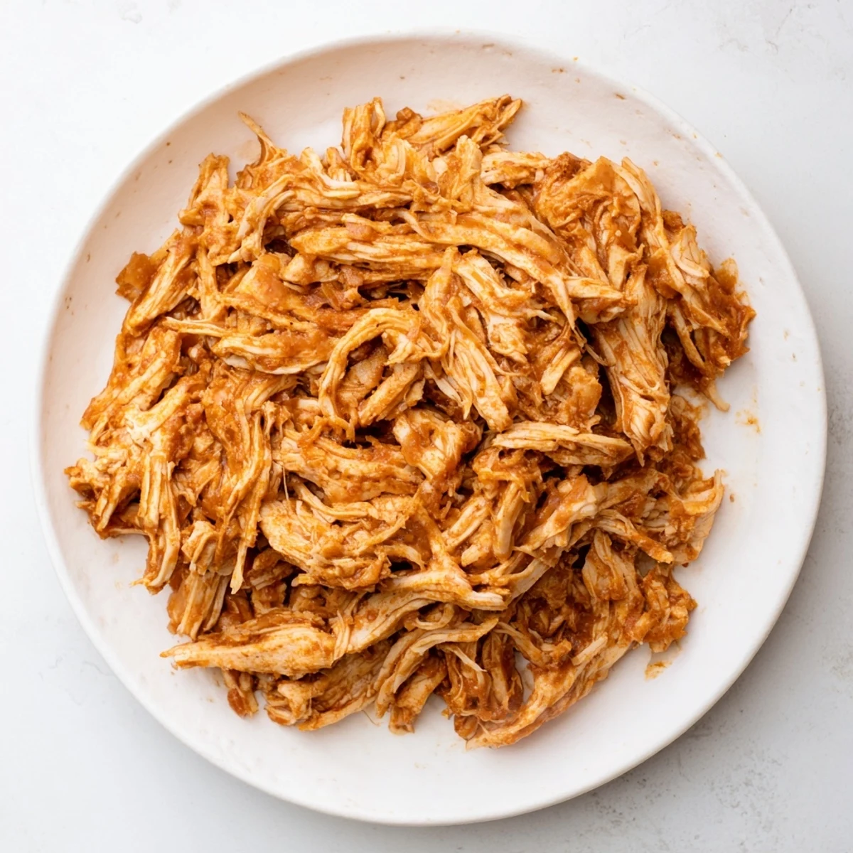 Steaming Crock-Pot shredded chicken tacos, ready to be filled with flavorful, slow-cooked spiced chicken.