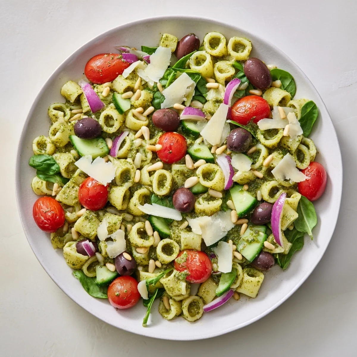 Caesar Pesto Ditalini Salad