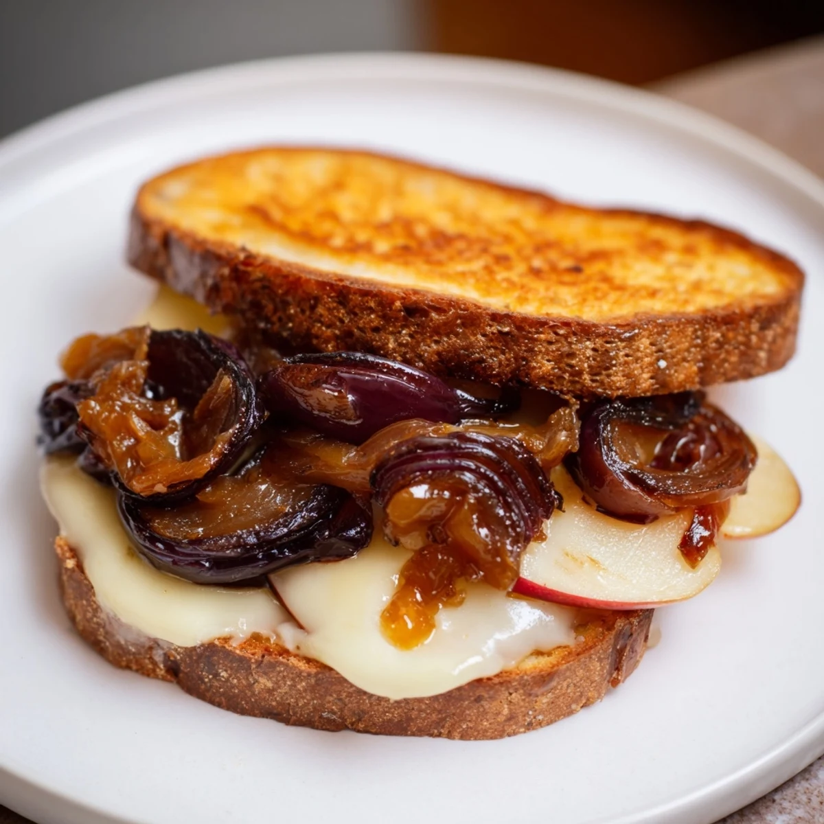 Caramelized Onion Apple Cheddar
