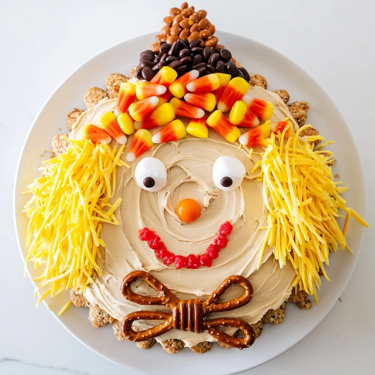 Whimsical Scarecrow Candy Platter