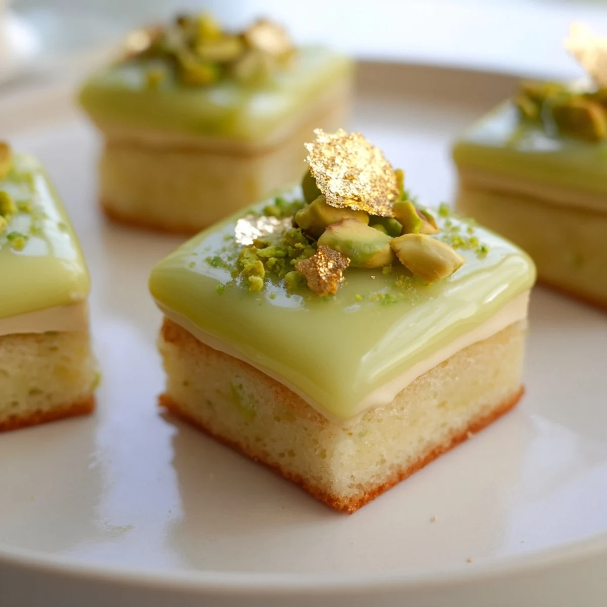 Golden-glazed Grenouille Royale Petits Fours, ready to be enjoyed as a delightful, bite-sized French dessert.