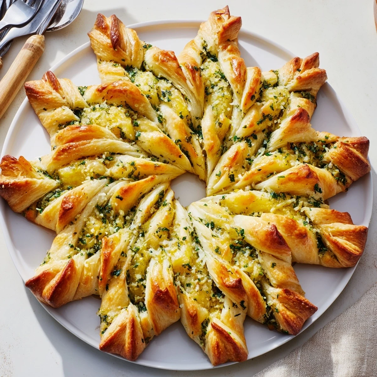 Imagine the aroma: soft, buttery star shaped garlic bread, ready to be pulled apart and devoured.