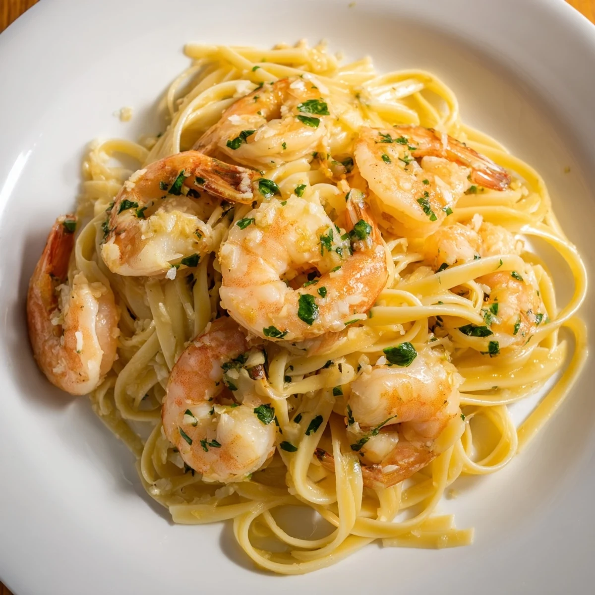 Lemony Lemon Herb Pasta with Shrimp, a flavorful pasta dish with perfectly cooked shrimp and vibrant herbs.
