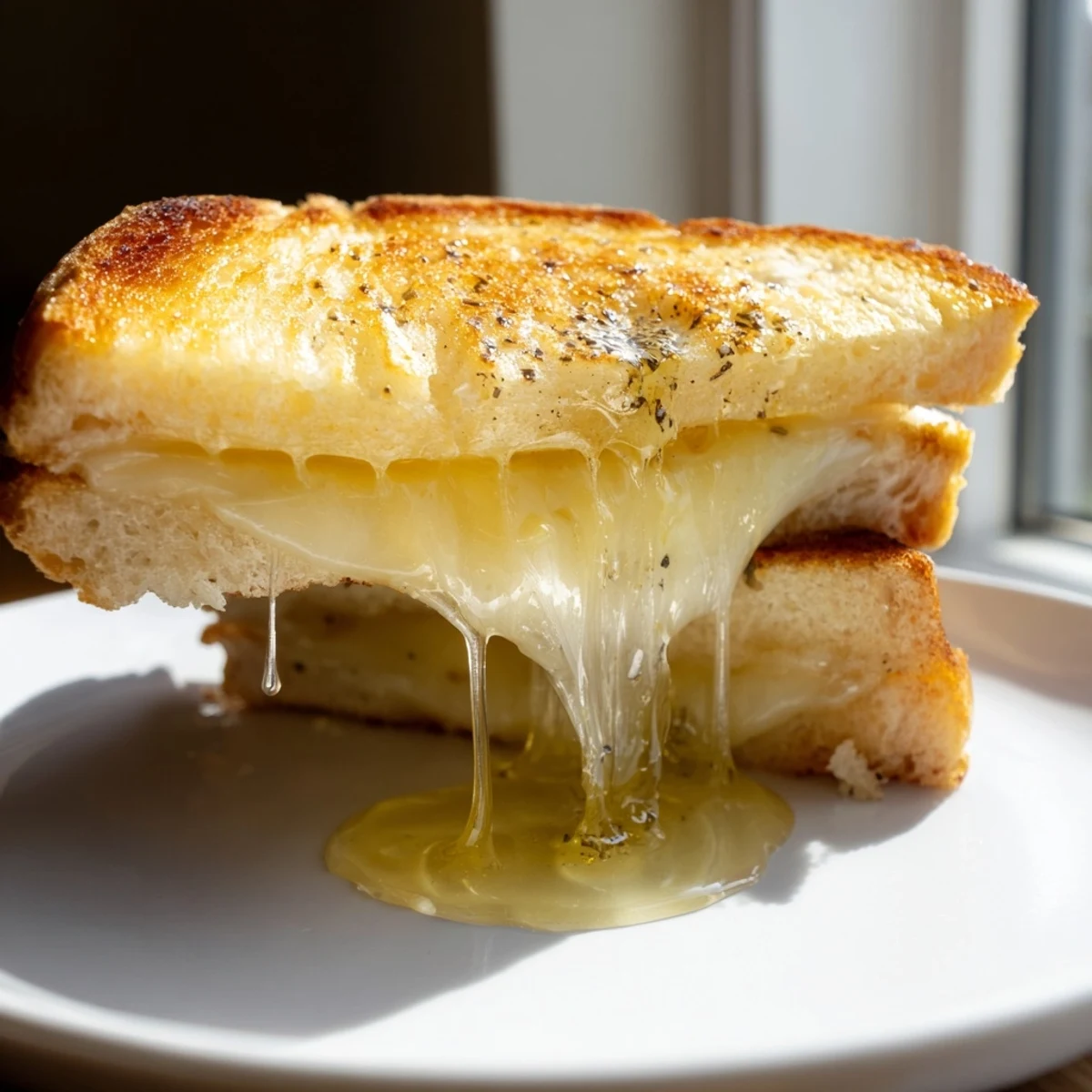 Truffle Oil Grilled Cheese