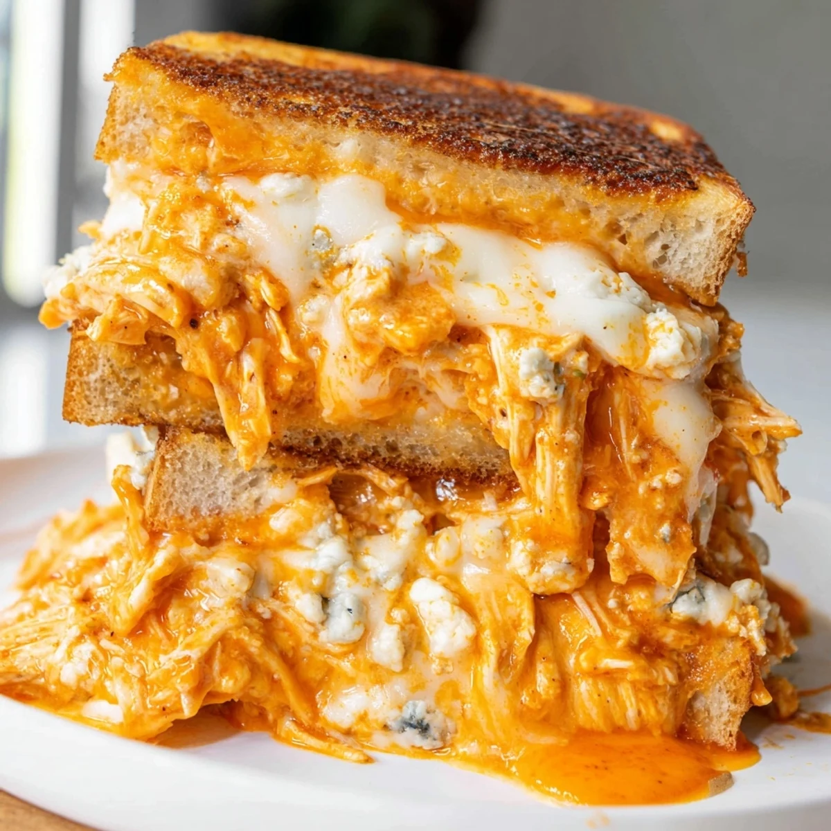 Buffalo Chicken Grilled Cheese