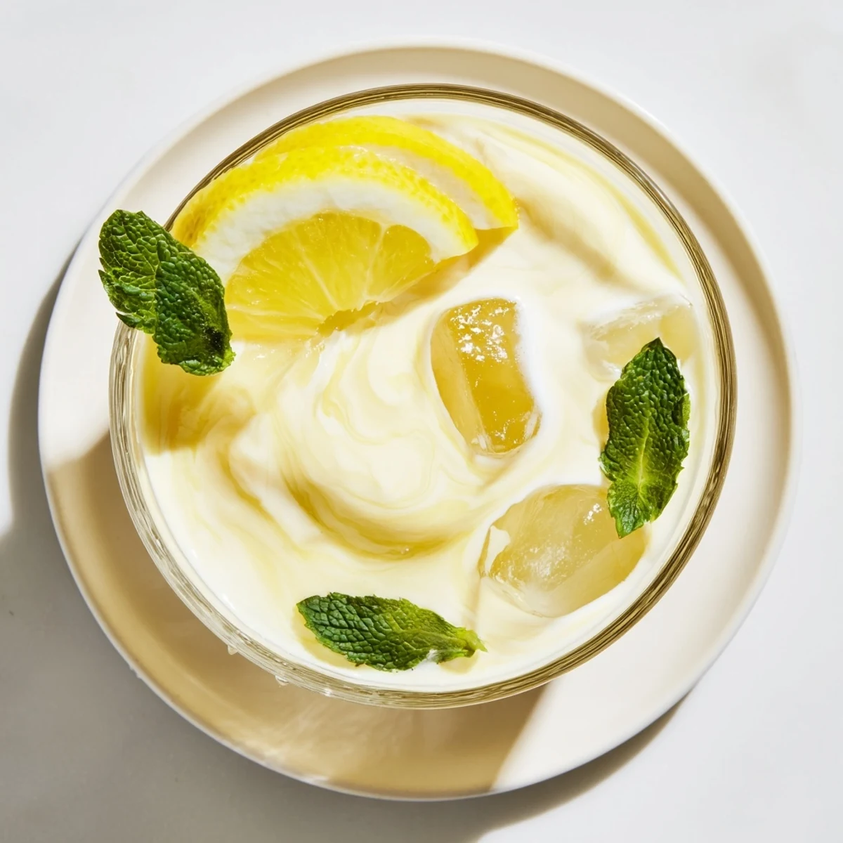 Freshly squeezed lemons and chilled heavy cream create a smooth, tangy-sweet summer sip.  