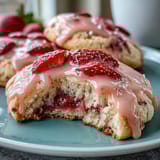 Soft Strawberry Sugar Cookies