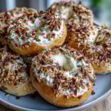 Wholesome Greek yogurt bagels sprinkled with everything seasoning, offering a protein-packed twist on a classic favorite.