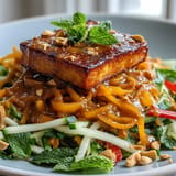 Thai Mango Salad Crispy Tofu