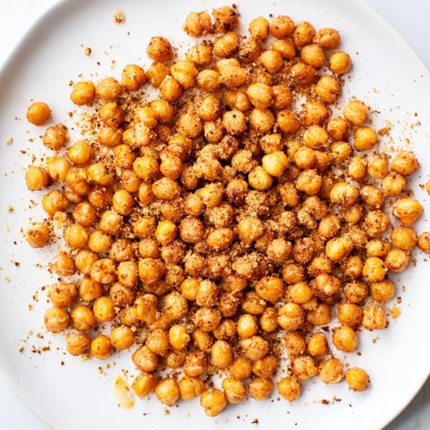 Golden, crispy Chickpea Snack, perfectly roasted and seasoned, ready to enjoy as a flavorful snack.