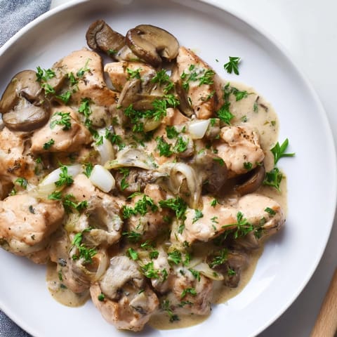 Creamy Chicken Stroganoff