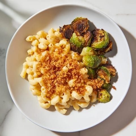 Sheet Pan Mac Cheese Brussels