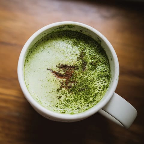 Coconut Ginger Matcha Latte
