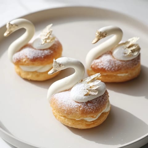 Elegant Swan Petit Fours