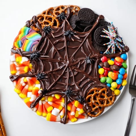Spiderweb Candy Platter Fun