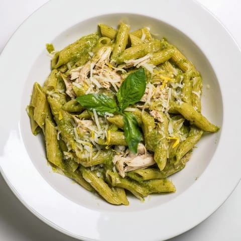 10-Minute Pesto Pasta Chicken