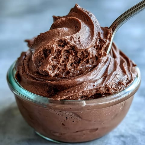 A bowl of Protein Fluff topped with fresh raspberries, ready for a healthy post-workout snack.