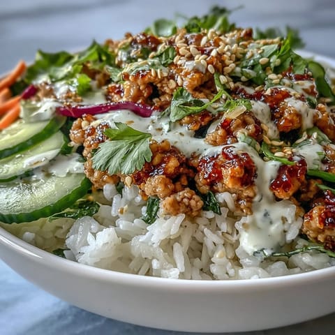 Spicy Bang Bang Turkey Rice
