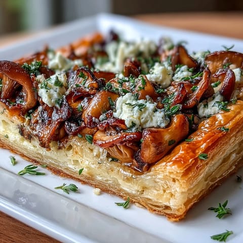 Wild Mushroom Puff Pastry Tart