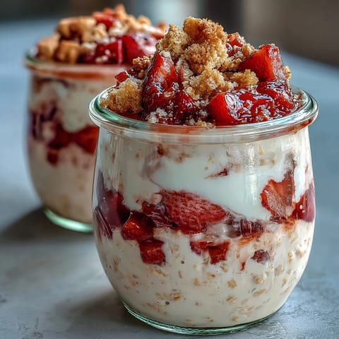 Strawberry Cheesecake Overnight Oats