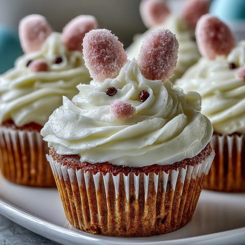 Easter Bunny Carrot Cupcakes
