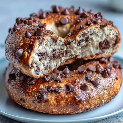 Chocolate Chip Protein Bagels