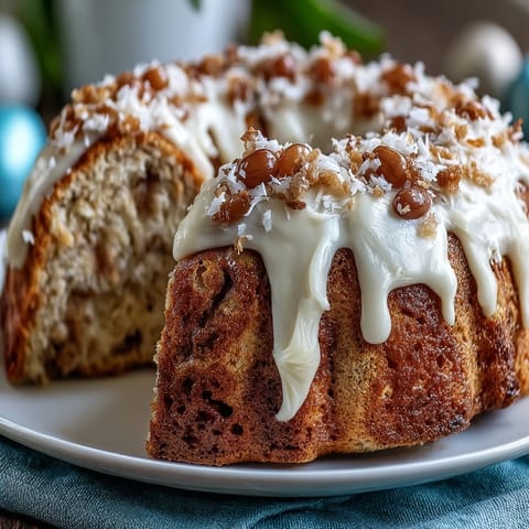 Adorable Easter bunny cake with coconut fur and jelly bean tail, perfect for spring celebrations and kids' parties.
