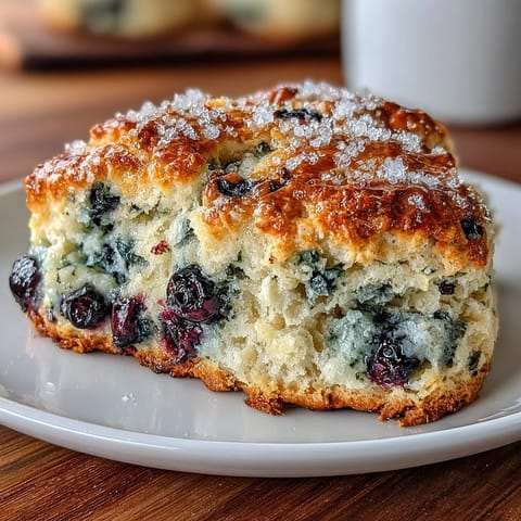 Blueberry Lemon Sourdough Scones