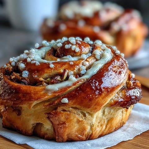 Soft Swedish cardamom buns twisted with aromatic spice and topped with crunchy pearl sugar, perfect for cozy fika moments.