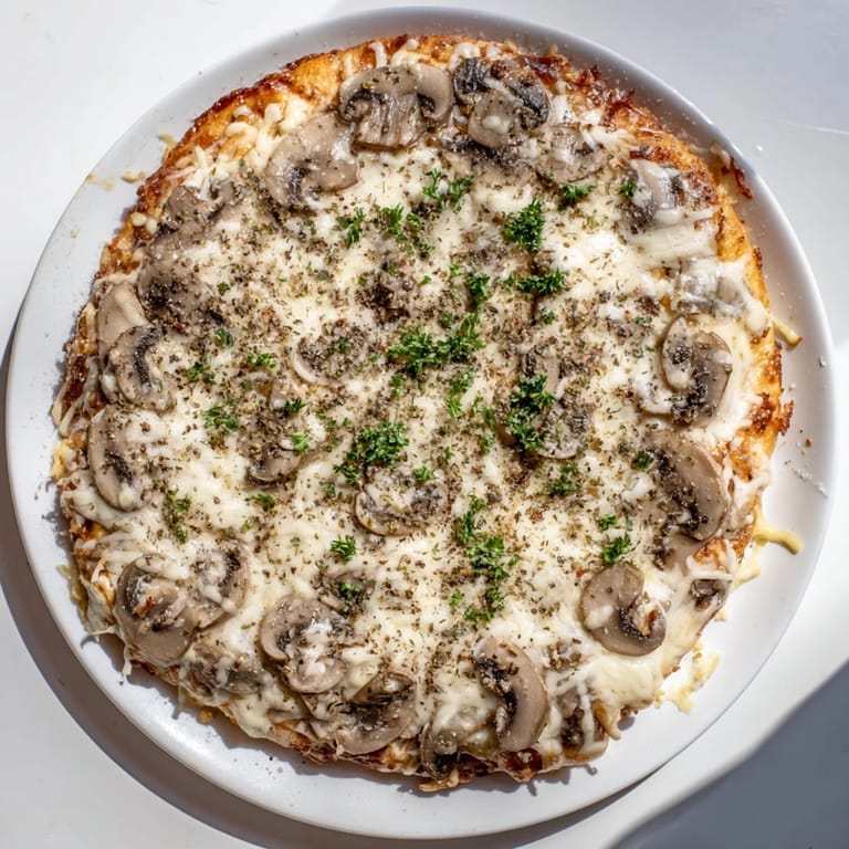 A close-up of a delicious frozen pizza upgrade, featuring melted cheese and savory toppings.