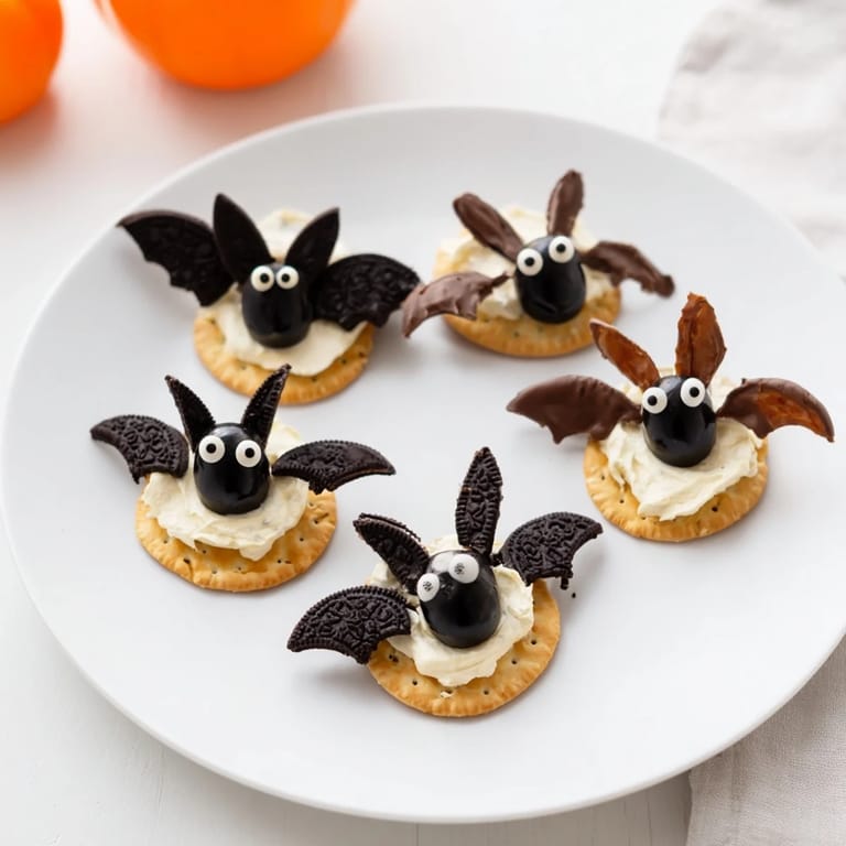 Enjoyable Flying Bat Halloween Snack Board offers a fun array of tasty bites, perfect for Halloween celebrations.