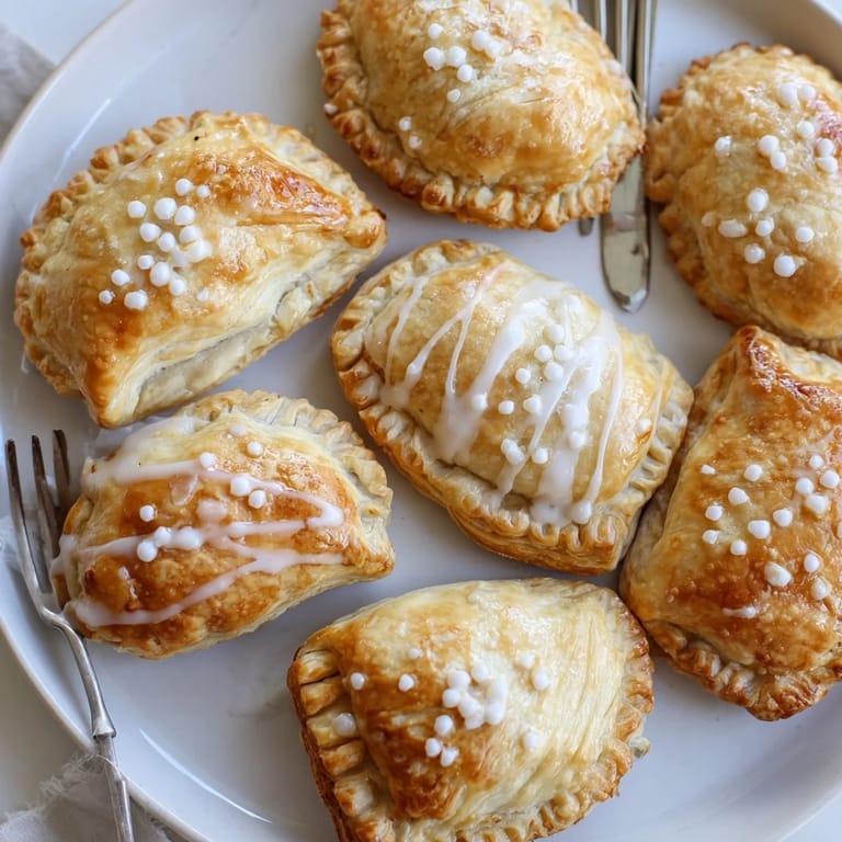 Flaky Winter Comfort: Mitten Shaped Hand Pies, an inviting close-up—perfectly baked and dusted with sugar.