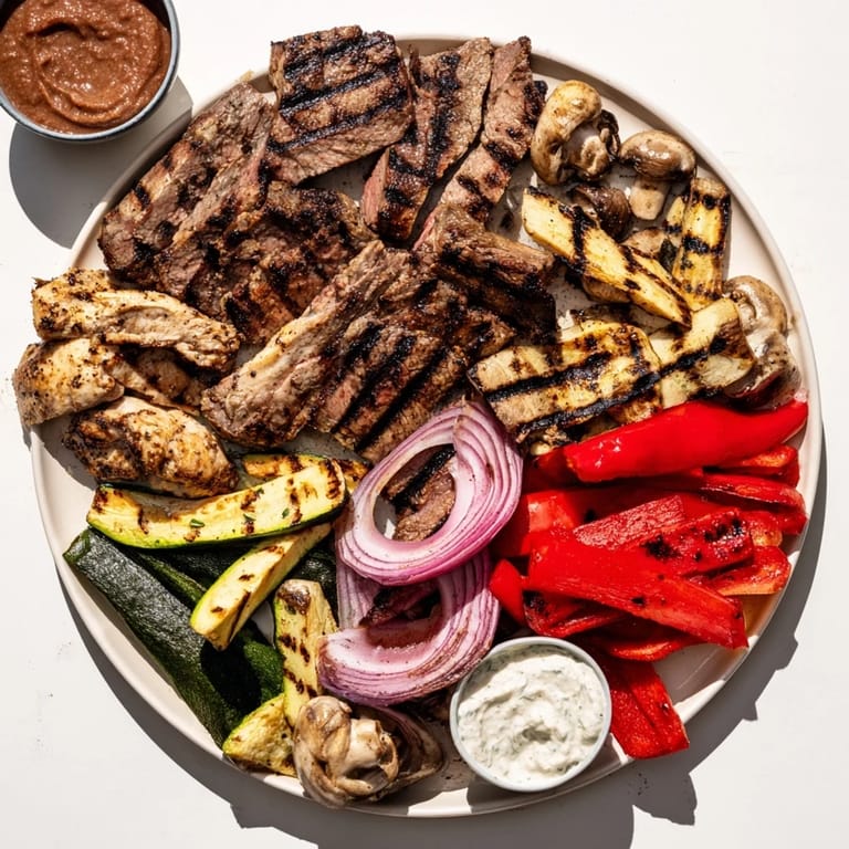 Smoked paprika flavors the Backyard BBQ Companion with a delicious, inviting spread of grilled delights.