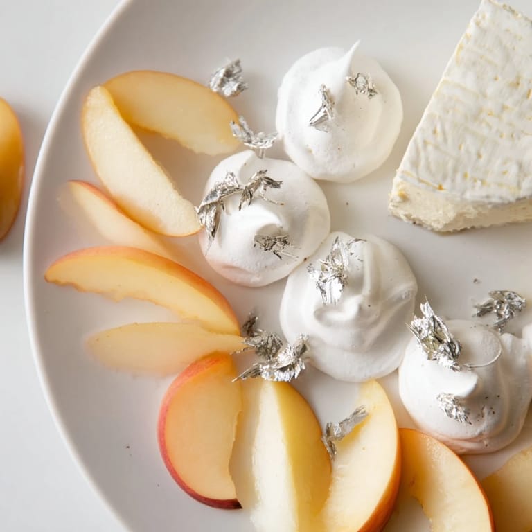 A visually stunning Pearly Gates cheese board, perfect with a chilled bubbly drink.