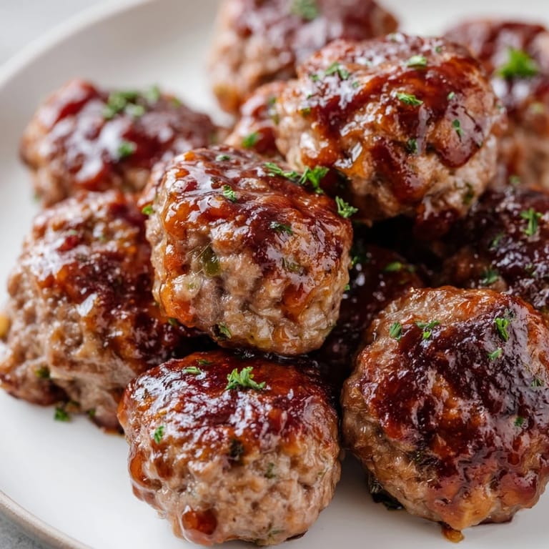 Close-up of baked mini meatloaf bites, a savory American classic bursting with flavor and texture.