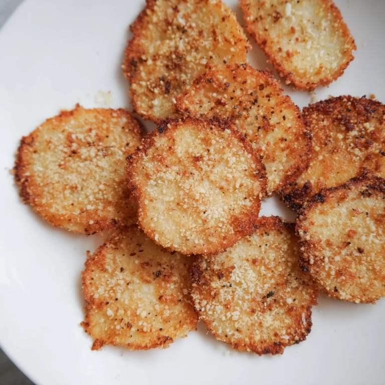 Crispy, seasoned Cottage Cheese Chips cooling on a wire rack, sprinkled with smoked paprika and sea salt for flavor.