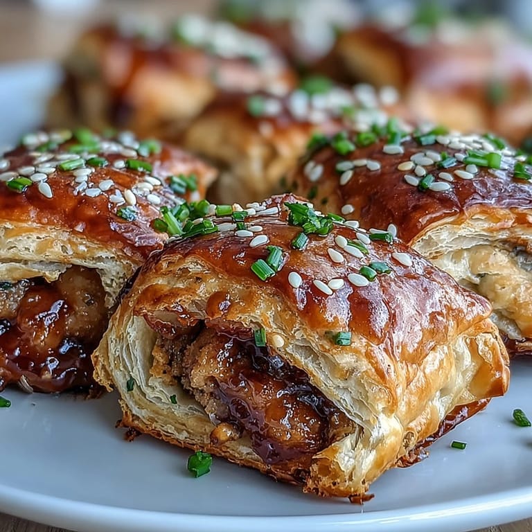 Buttery Pepper Jelly Hogs in a Blanket served warm with a side of spicy dip.