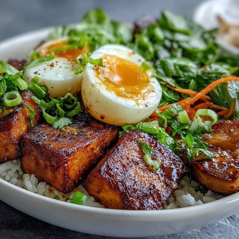 Finished with zesty ginger scallion sauce and toasted sesame seeds for a savory finish.