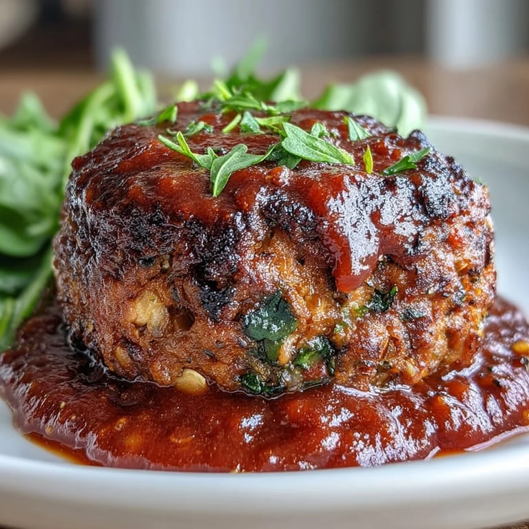 Hearty plant-based lentil meatballs in smoky marinara sauce served over light, sautéed zucchini noodles.