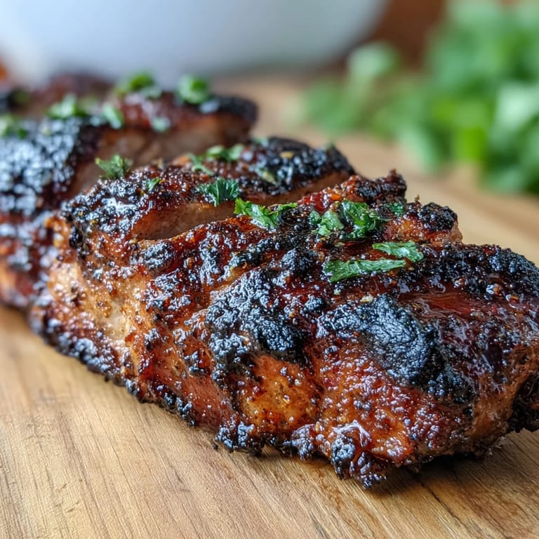 Bold Caribbean jerk pork tenderloin, perfectly roasted and sliced, showcasing vibrant seasoning and tender, juicy meat.