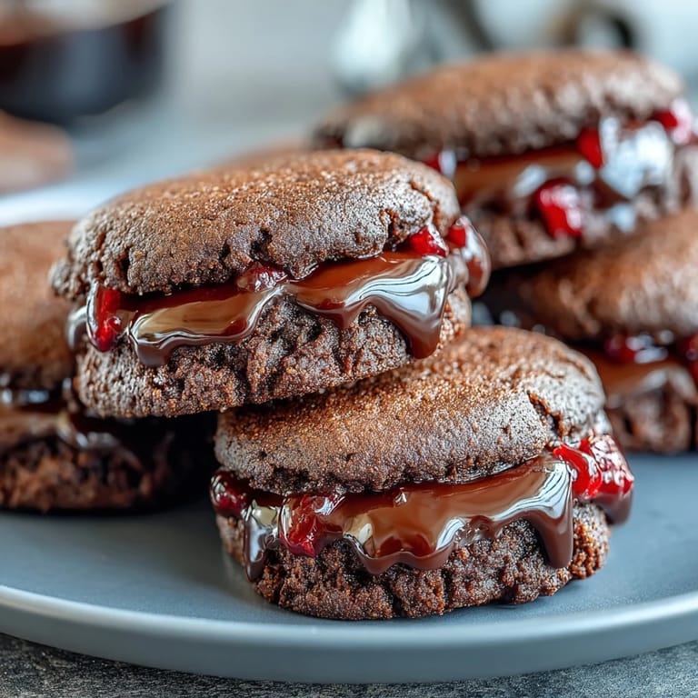 Spooky chocolate vampire cookies with red gel icing blood and candy fangs for a fun holiday treat.  