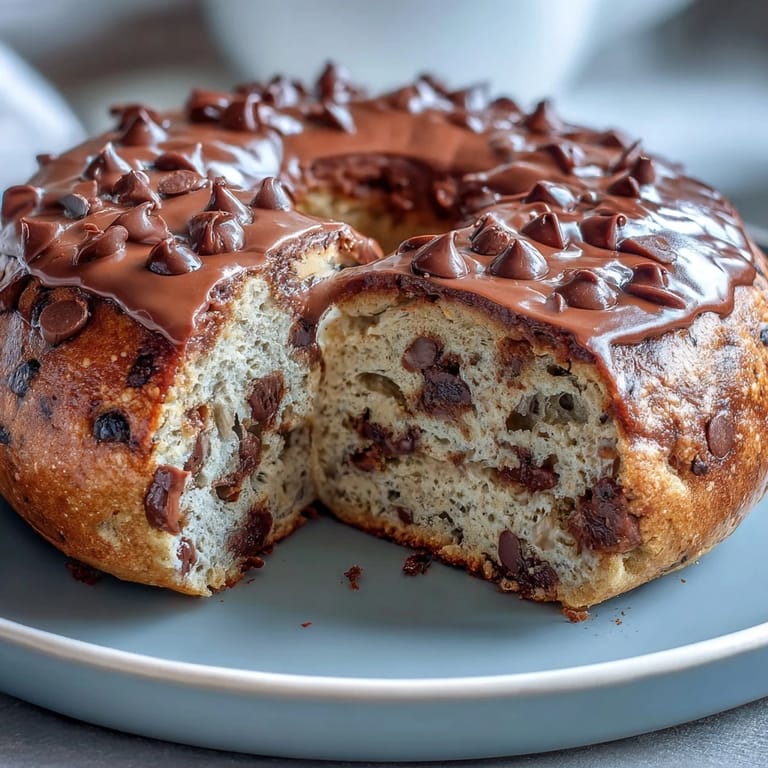 Soft and chewy chocolate chip protein bagels, baked to perfection and ready to enjoy with your favorite toppings.