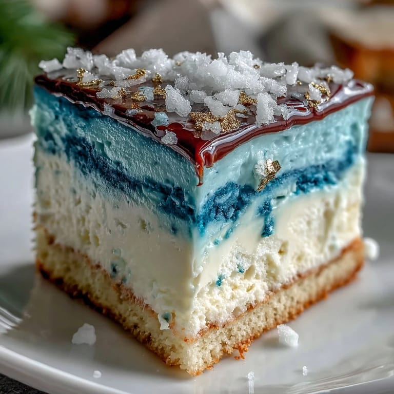 Striking ombre graduation cake, featuring deep blue layers and shimmering gold details.