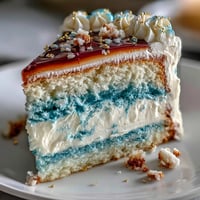 Dark blue and gold ombre layer cake, a stunning dessert for graduation celebrations.